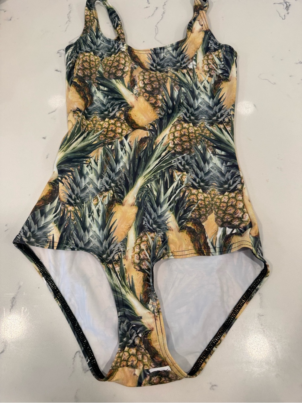 Blackmilk Pineapple Tropical One-Piece Swimsuit - Yellow/Green/Black